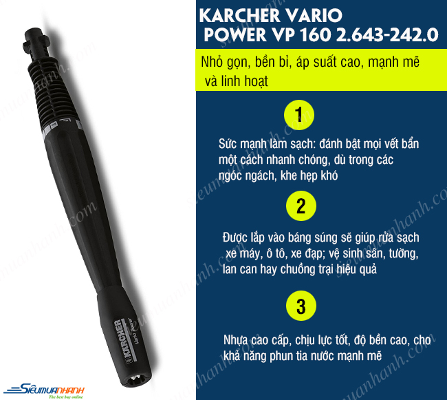 Đầu phun Karcher Vario Power VP 160 2.643-242.0